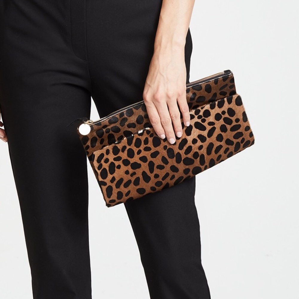 Clare V. | Leopard Foldover Clutch